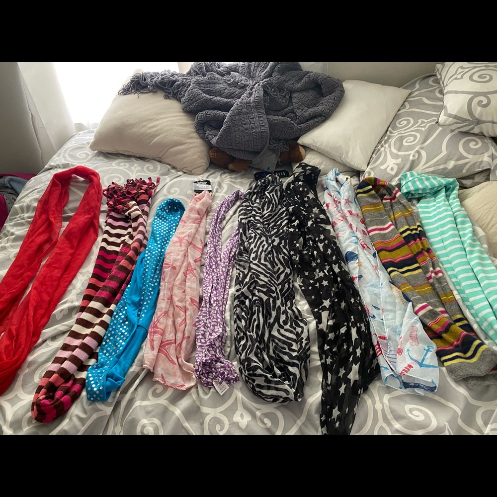 12 scarves